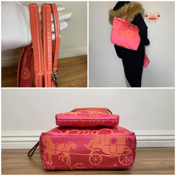 🧡Coach Fabric Tote & Matching Wristlet🧡 - Picture 4 of 8